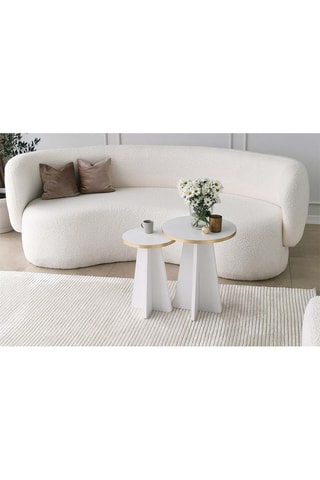 2 tables gigognes - 40 x 50 x 40 cm - 30 x 45 x 30 cm