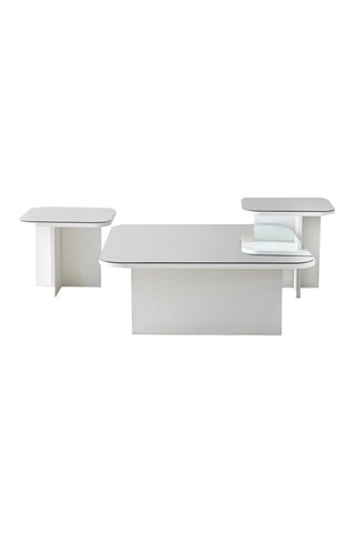 3 tables gigognes - Blanc