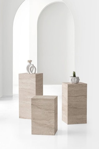 3 tables gigognes L.Ciceklik - 35 x 35 x 55/70/85 cm