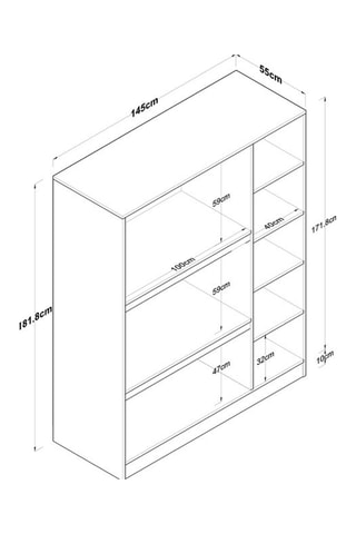 Armoire -181,8 x 145 x 55 cm