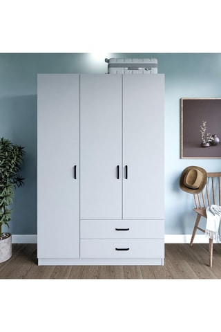 Armoire 3 portes Yaman - 120 x 181 x 45 cm