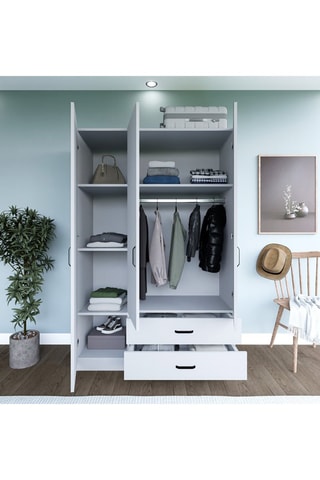 Armoire 3 portes Yaman - 120 x 181 x 45 cm