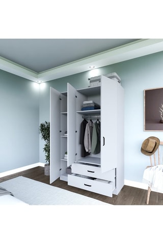 Armoire 3 portes Yaman - 120 x 181 x 45 cm