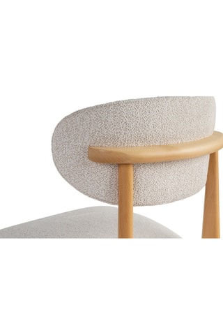 2 chaises Lionte - Naturel et blanc