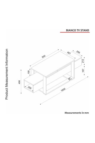Meuble TV - 160 x 49,8 x 46,1 cm