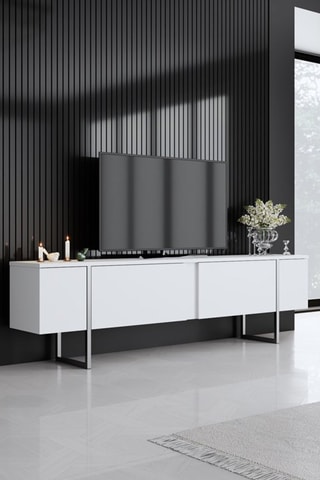 Meuble TV 2 abattants - 180 x 50 x 30 cm