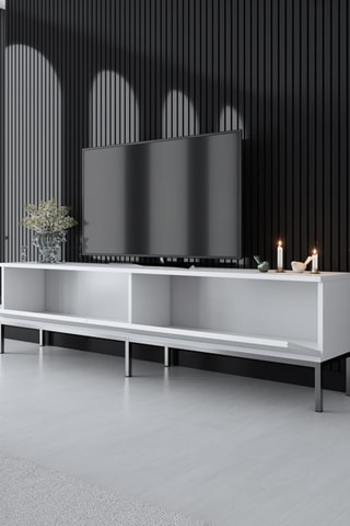 Meuble TV 1 abattant - 180 x 47 x 30 cm