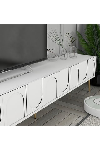 Meuble TV 1 porte Lyon 43  - 180 x 43 x 35 cm