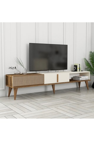 Meuble TV 2 portes Milan Alt  - 180 x 40 x 35 cm