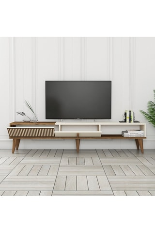 Meuble TV 2 portes Milan Alt  - 180 x 40 x 35 cm