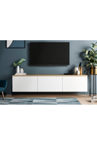 Meuble TV 3 abattants  - 160 x 32 x 35 cm