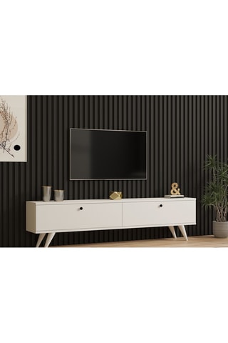 Meuble TV 2 abattants Paris - 160 x 40 x 25 cm