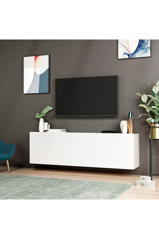 Meuble TV 3 portes - 150 x 31 x 44 cm