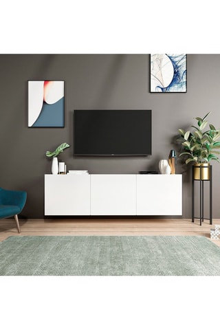 Meuble TV 3 portes - 150 x 31 x 44 cm