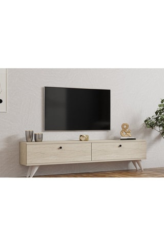Meuble TV 2 abattants Paris - 160 x 40 x 25 cm