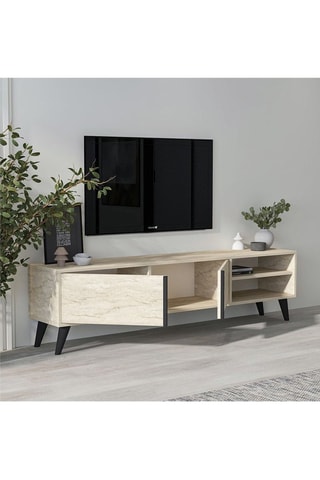 Meuble TV 2 portes Benoit - 160 x 35 x 29,6 cm