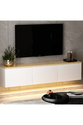 Meuble TV 3 abattants Neon - 160 x 35 x 32 cm