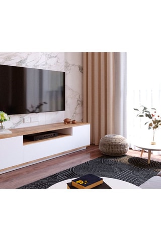 Meuble TV 3 tiroirs - 180 x 44,6 x 44,5 cm