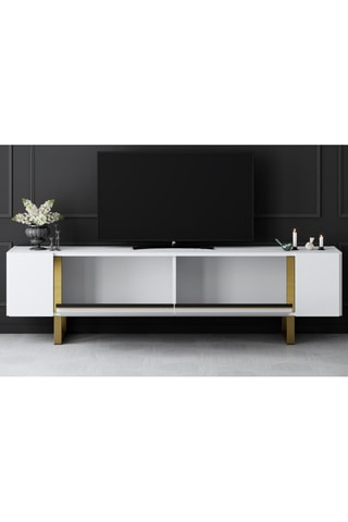 Meuble TV 2 abattants Yildiz - 180 x 50 x 30 cm