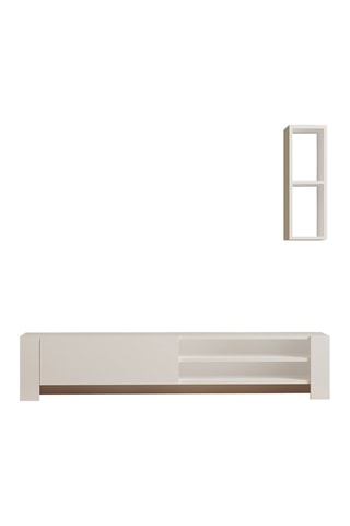 Meuble TV 2 abattants - 160 x 33 x 34 cm