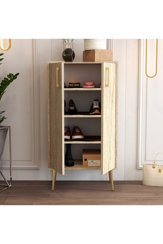 Meubles à chaussures 2 portes Prag - 60 x 111 x 35 cm