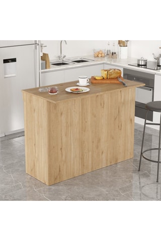 Ilot de cuisine 2 portes OR2 - 120 x 88,2 x 60 cm