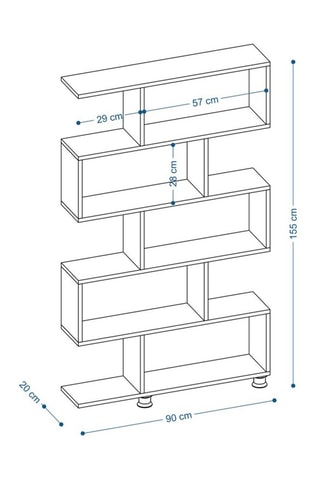 Bibliothèque - 90 x 156 x 20 cm