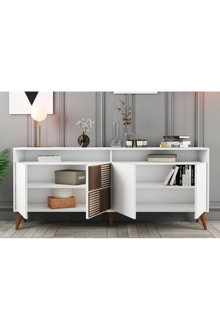 Bahut 4 portes  - 180 x 78,6 x 35 cm