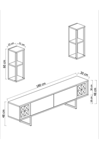 Composition murale Chrome Line   - 3 pièces