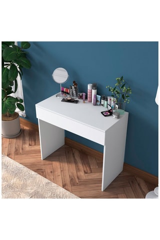 Coiffeuse 1 tiroir - 90 x 76,8 x 45 cm