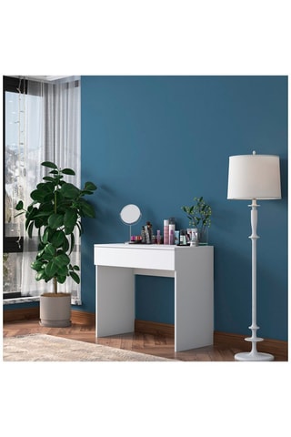 Coiffeuse 1 tiroir - 90 x 76,8 x 45 cm