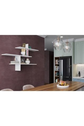 Etagère murale 3 niveaux Leo - 123 x 80,5 x 22 cm