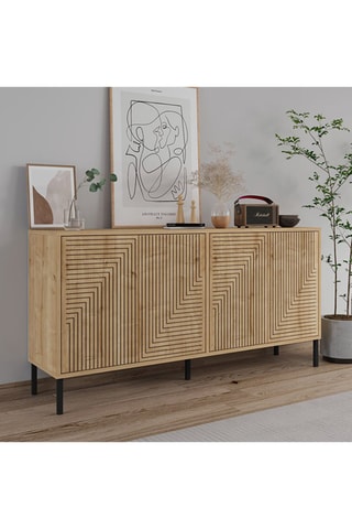 Buffet 4 portes Evolet - Sapphire Oak