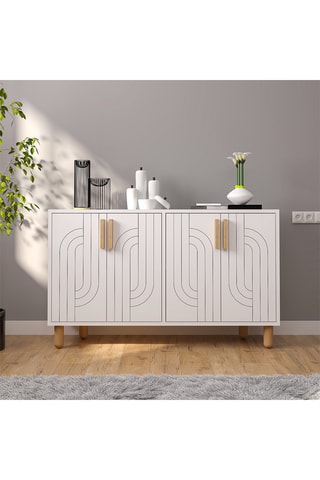 Buffet 4 portes Rodney  - 120 x 73,6 x 29,6 cm