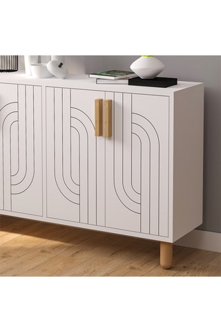 Buffet 4 portes Rodney  - 120 x 73,6 x 29,6 cm