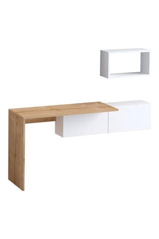 Bureau 2 portes Tiff - 74 x 145 x 45 cm