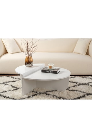 2 tables basses gigognes Orion - Blanc