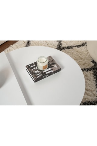 2 tables basses gigognes Orion - Blanc