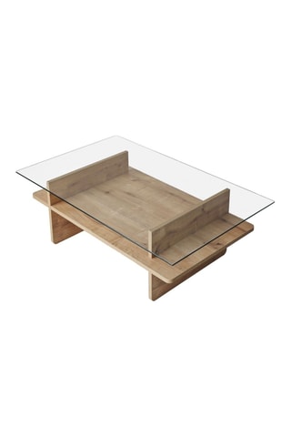 Table basse Saga Rectangle - Imitation bois