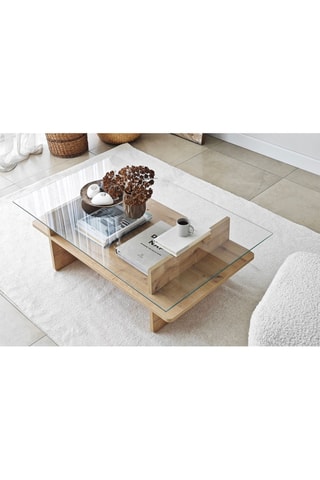 Table basse Saga Rectangle - Imitation bois