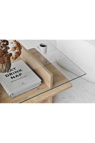 Table basse Saga Rectangle - Imitation bois