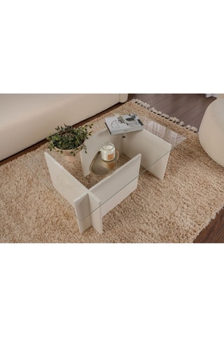 Table basse Vetrino - Blanc