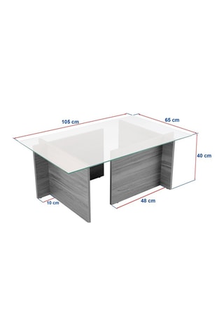 Table basse Vetrino - Blanc