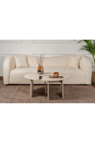 2 tables basses Moira - Travertin