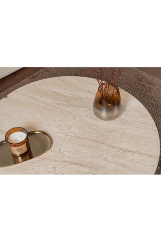 2 tables basses Moira - Travertin