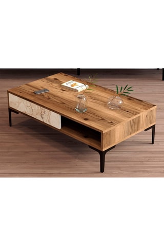 Table basse Istanbul - Imitation noyer