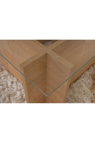 Table basse Vetrino  - Plateau en verre - 105 x 40 x 65 cm