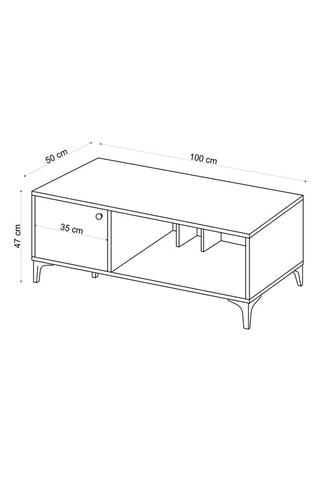 Table basse - 100 x 50 x 47 cm