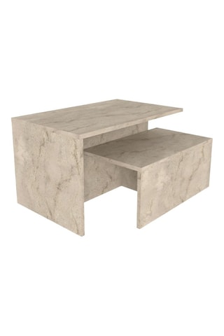 2 tables gigognes Twins - 72 x 45 x 42 et 60 x 35 x 27 cm