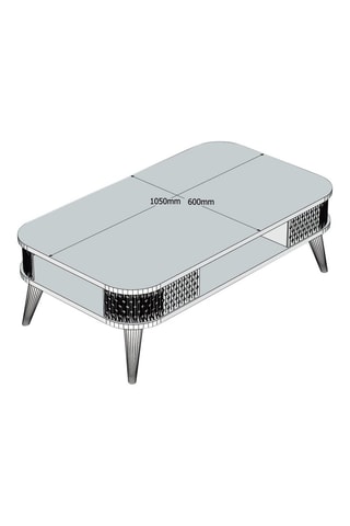 Table basse Eylul - 105 x 35 x 60 cm